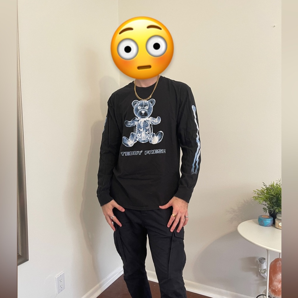 Teddy fresh long sleeve shirt black size XL